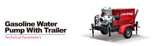 Gasoline Water Pump With Trailer