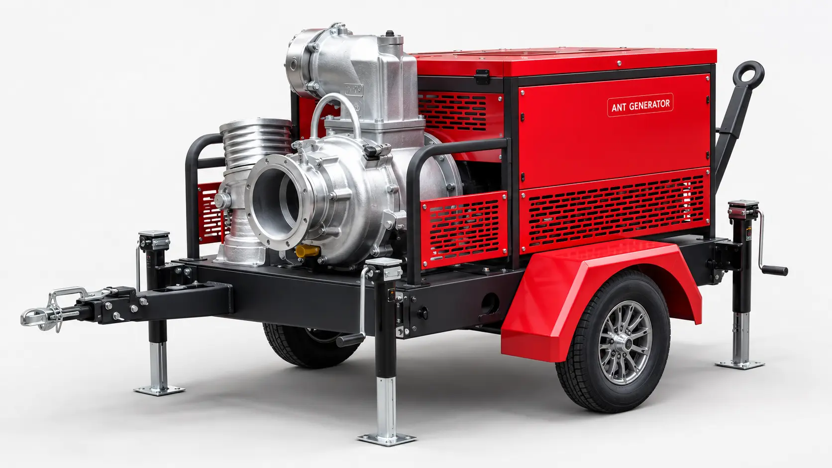 Gasoline Water Pump With Trailer